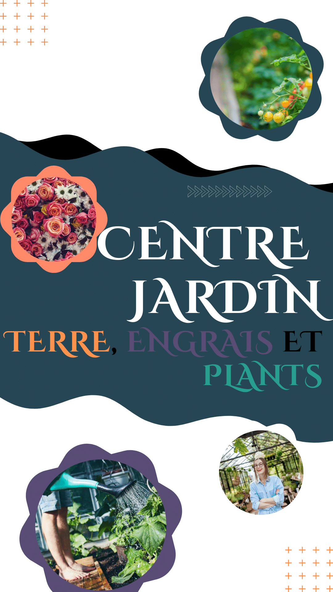 Centre jardin — Terre, engrais et plants